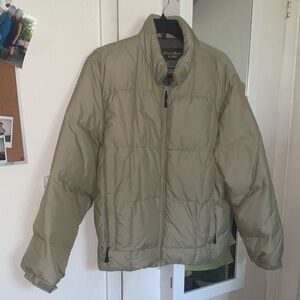 Eddie Bauer Women's Beige Puffer Jacket